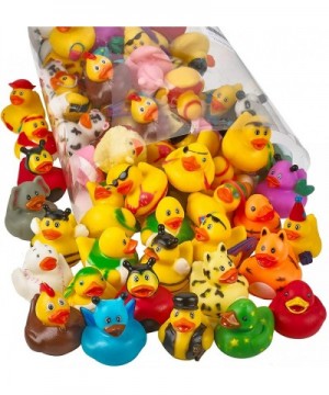 Assorted 2 Inch Rubber Duckies - 72 Pack Floating Bathtub Toy - Water Toy - Mini Rubber Toys - Rubber Ducky Bulk for Party Fa...