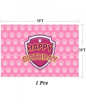 Dog Patrol Birthday Party Supplies Decorations- Backdrop With Balloons Kit For Girls Paw Photo Background - CK193YSZU8N $13.6...