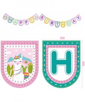 Llama Party Supplies Set - Cactus Pink Party Decorations for Girl Kids Birthday Banner Balloons Cutlery Bag Table Cover Plate...