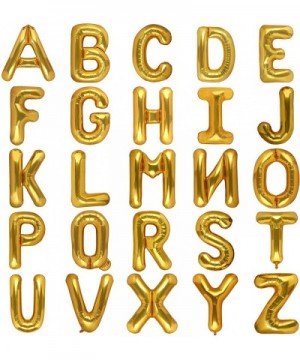 40 Inch Giant Gold Letter E Balloon Birthday Party Decorations Mylar Foil Big Alphabet Helium Balloon - Letter E - C718HKTH3W...
