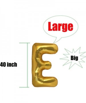 40 Inch Giant Gold Letter E Balloon Birthday Party Decorations Mylar Foil Big Alphabet Helium Balloon - Letter E - C718HKTH3W...