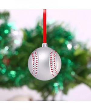 6Pcs Christmas Tree Decoration Christmas Ball Football Baseball Football Basketball Pendant (C) - C - CM1924QWNRD $8.34 Ornam...