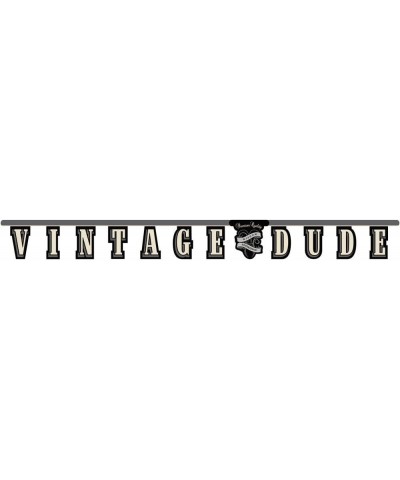 Vintage Dude Jointed Letter Banner - Multicolor - CE11CFI0J4J $6.54 Banners & Garlands