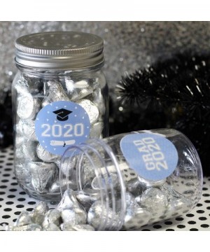 Class of 2020 Graduation Party Favor Labels- 1.75 in - 40 Stickers (Light Blue) - Light Blue - CX18M9N3IER $5.03 Favors