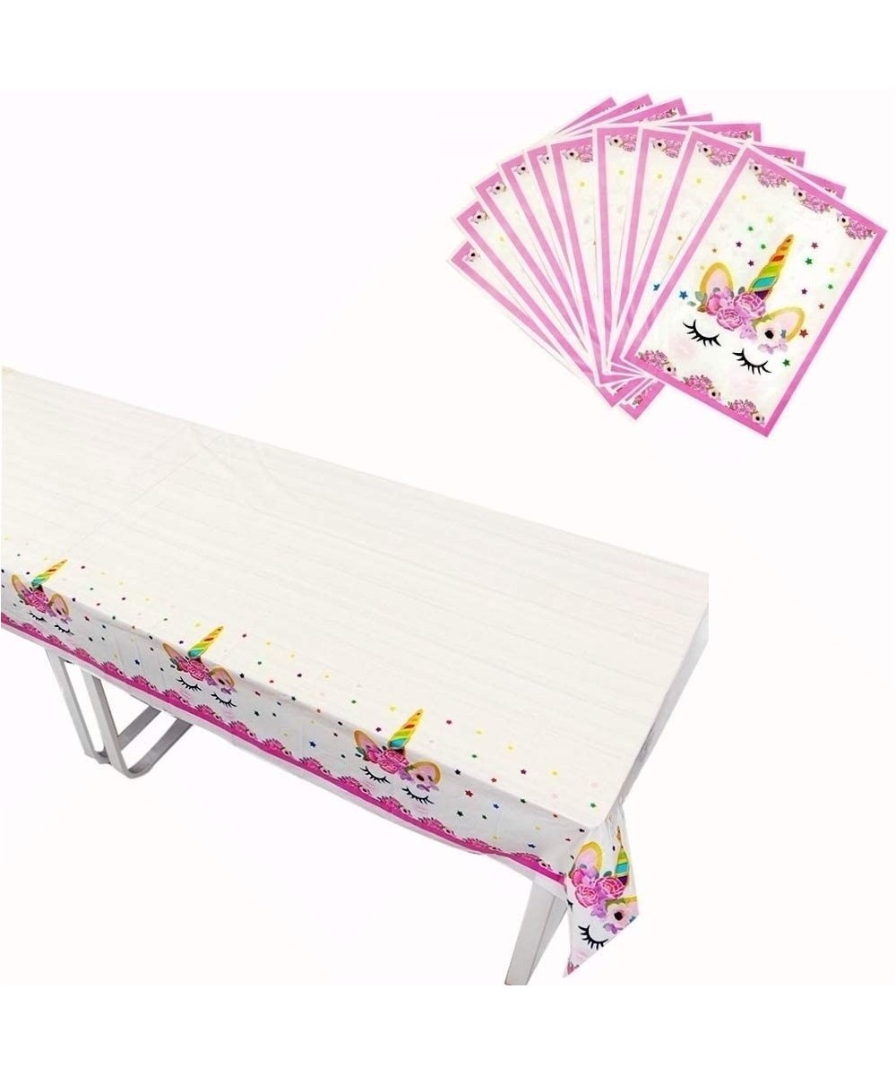 Unicorn Party Supplies Set & Tableware Kit - Birthday Decorations- Unicorn Plastic Table Cloth & Unicorn Paper Napkins- Serve...