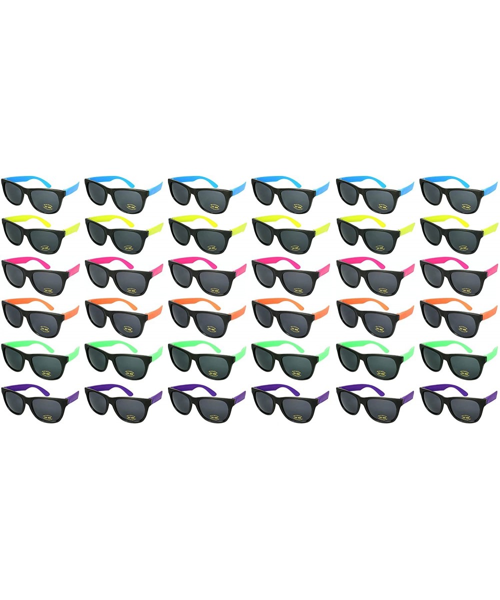 Neon Party Sunglasses(Pack of 36) - Black - CJ11PJ6VACN $33.66 Favors