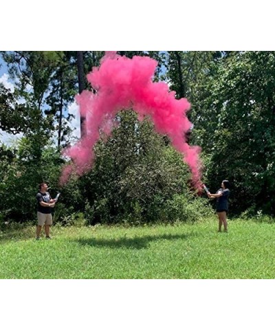 18 Inch Gender Reveal Powder Cannons Bundle (2 Pink) - Pink and Blue Powder Dispenser - 8 Free Gender Reveal Party Balloons -...
