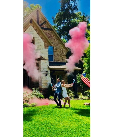 18 Inch Gender Reveal Powder Cannons Bundle (2 Pink) - Pink and Blue Powder Dispenser - 8 Free Gender Reveal Party Balloons -...