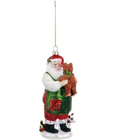 Toymaker Santa 2.5 x 7 Inch Blown Glass Decorative Christmas Ornament - C71885NMA70 $8.91 Ornaments