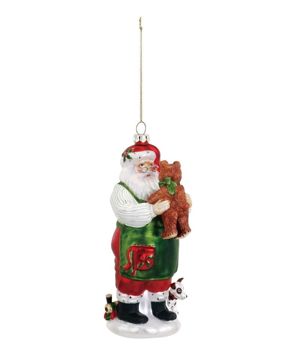 Toymaker Santa 2.5 x 7 Inch Blown Glass Decorative Christmas Ornament - C71885NMA70 $8.91 Ornaments