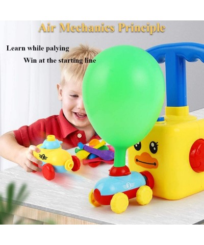 Balloon Powered Car Inertial Power Car Creative Inflatable Balloon Pump Air Powred Car Scientific Experiment Toy Gift for Kid...