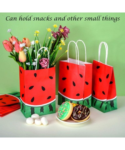 24 Pieces Watermelon Party Bags Watermelon Paper Goodie Bags Party Favor Bags Watermelon Treat Candy Bags Summer Fruit Birthd...