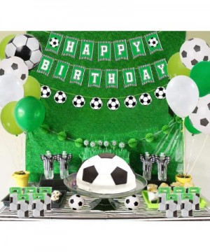 Soccer Party Supplies Soccer Happy Birthday Banners and 47 Pcs Soccer Theme Balloons for Kids- Boys- Soccer Fans Birthday Par...