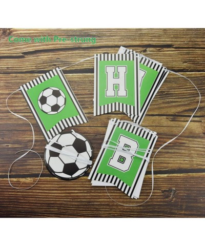 Soccer Party Supplies Soccer Happy Birthday Banners and 47 Pcs Soccer Theme Balloons for Kids- Boys- Soccer Fans Birthday Par...