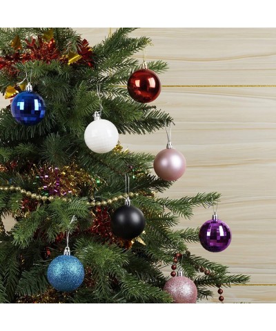 24Pcs Christmas Balls Ornaments for Xmas Christmas Tree - 4 Style Shatterproof Christmas Tree Decorations Hanging Ball for Ho...