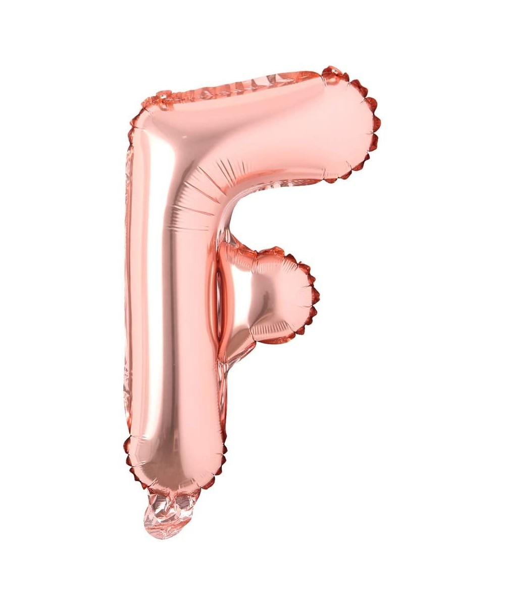 16" inch Single Rose Gold Alphabet Letter Number Balloons Aluminum Hanging Foil Film Balloon Wedding Birthday Party Decoratio...