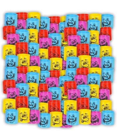 Toy Spring Coil - Pack of 50 1.38 Inch Assorted Emoji Silly Faces and Colors for Party Favor- Carnival Prize- Stress Relief- ...