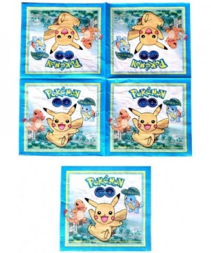 Pokemon Birthday Party Supplies- 20 Plates + 20 Napkins + 1 Tablecover Birthday Party Themed Party Supplies Set. - C41996X56W...