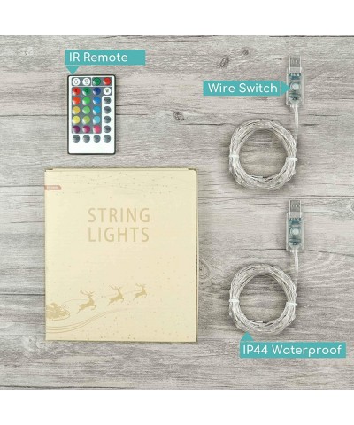 Fairy Lights- String Lights for Bedroom Dorm Lights 16.4 Ft 50 LEDs Fairy Lights with Remote Led String Lights- Color Changin...