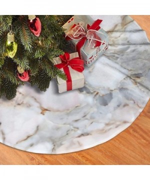 White Gold Marble Pad Pink Marble Christmas Tree Skirt StarfishTree Skirt for Xmas Decor Festive Holiday Decoration - C119K53...