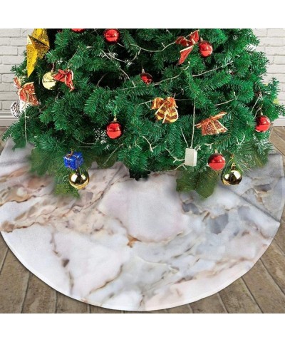 White Gold Marble Pad Pink Marble Christmas Tree Skirt StarfishTree Skirt for Xmas Decor Festive Holiday Decoration - C119K53...