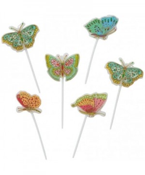 Parvaneh's Butterflies Die-Cut Party & Birthday Candles- 12 Candles - CI18WG0L09Z $10.29 Cake Decorating Supplies