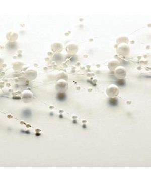 Bead Garland in Pearl White - 5' Long - Moonstone - CH11NQVVDLH $5.66 Banners & Garlands