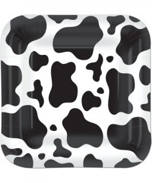 Cow or Farm Square 7" Dessert Plates (16) and Beverage Napkins (16) Party Bundle - CG18TZD0ZGO $11.04 Party Tableware