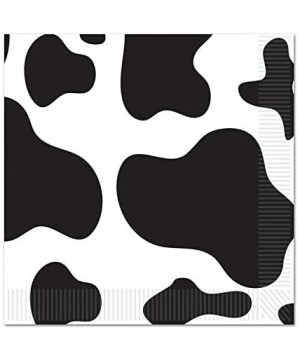 Cow or Farm Square 7" Dessert Plates (16) and Beverage Napkins (16) Party Bundle - CG18TZD0ZGO $11.04 Party Tableware