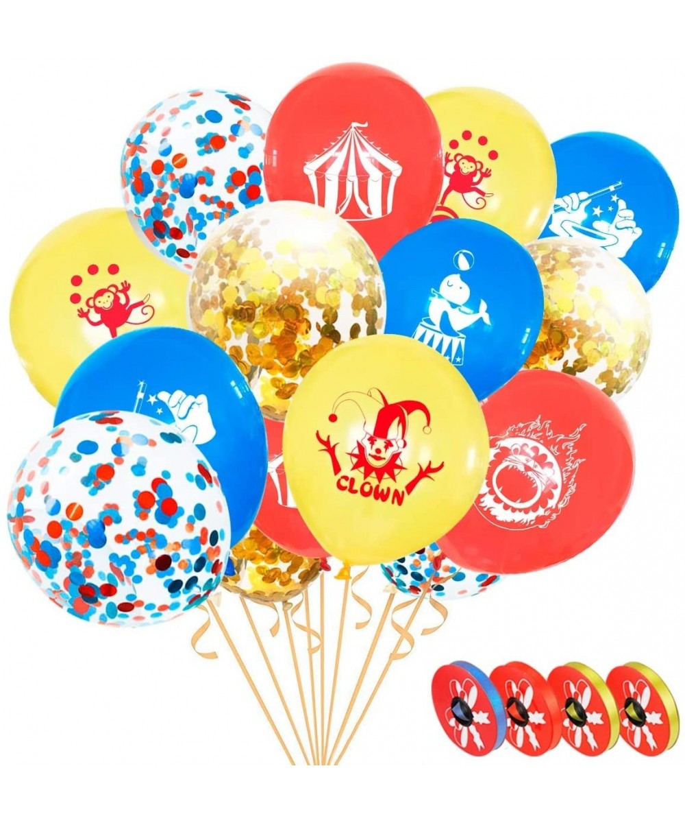 50 Pcs Carnival Circus Animals Balloons-12 Inch Latex Carnival Circus Party Balloons Clown Decorations for Birthday Carnival ...