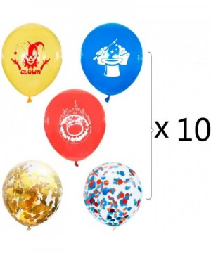50 Pcs Carnival Circus Animals Balloons-12 Inch Latex Carnival Circus Party Balloons Clown Decorations for Birthday Carnival ...