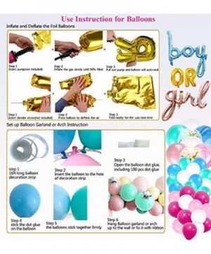 Baby Gender Reveal Party Supplies Decoration Favor Baby Shower Kit for Boy or Girl Foil Balloons-Pink Blue Balloon Garland Ar...