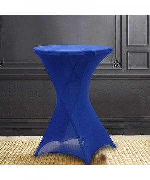 Spandex Cocktail Table Cover- Stretchable Cocktail Tablecloth for Wedding- Banquet- Party- Event- 3042 inch Royal Blue - Roya...