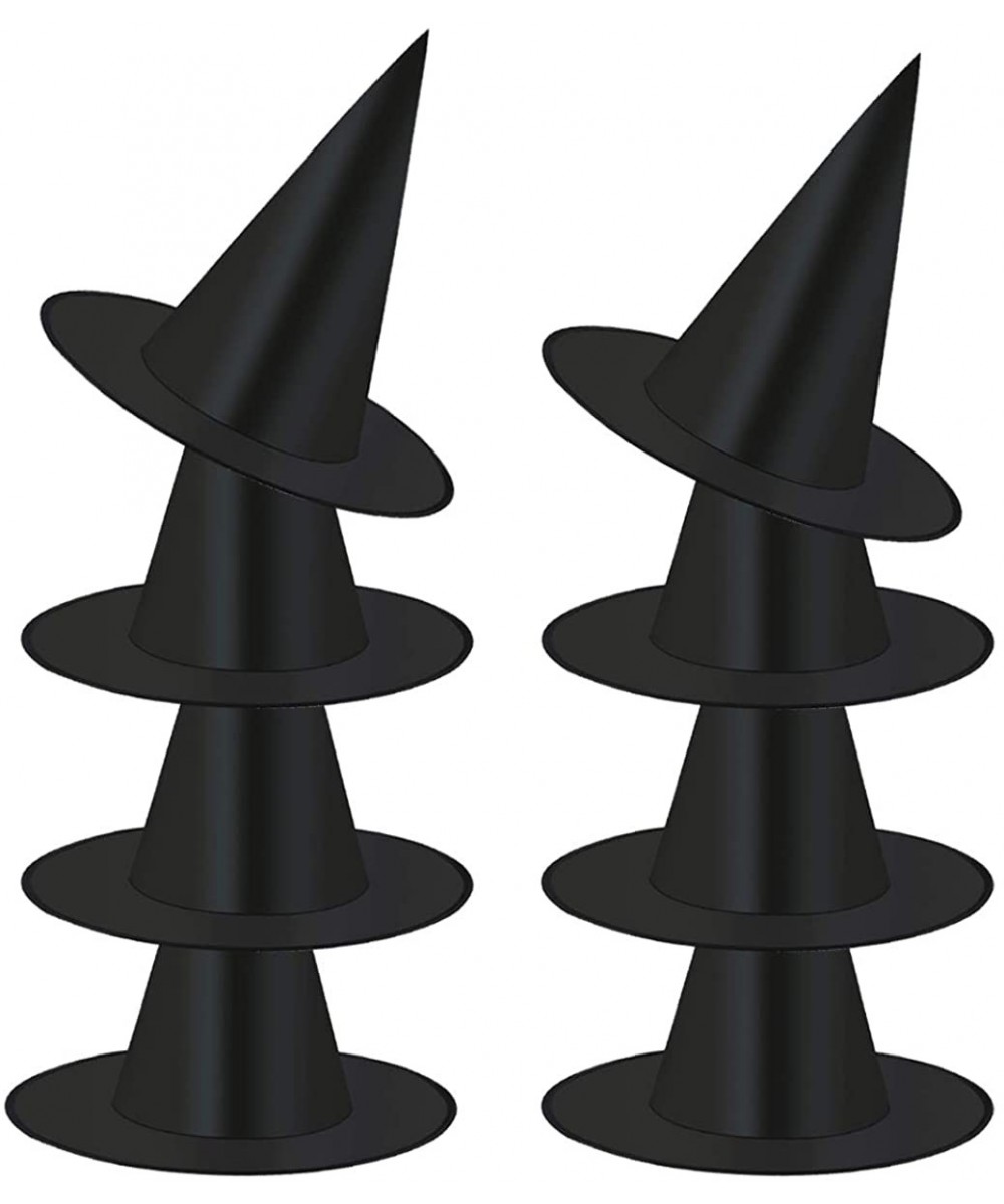 Halloween Black Witch Hats Witch Costume Accessories for Halloween Party Decoration and Carnivals Hats Black- 8 pcss - CC18XO...