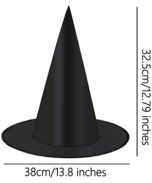 Halloween Black Witch Hats Witch Costume Accessories for Halloween Party Decoration and Carnivals Hats Black- 8 pcss - CC18XO...