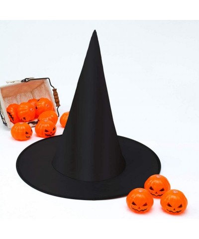 Halloween Black Witch Hats Witch Costume Accessories for Halloween Party Decoration and Carnivals Hats Black- 8 pcss - CC18XO...