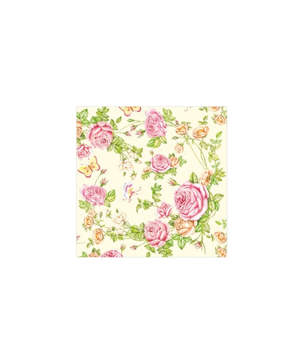 Pink Roses with Butterflies Paper Luncheon Napkins 2 X 20pcs" Decoupage Craft - CM11KGZXRGP $16.64 Tableware