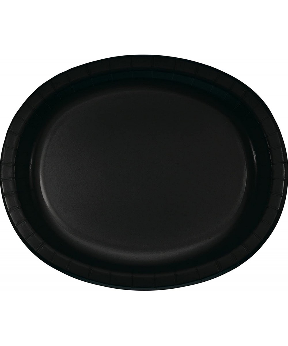 Black Oval Plates- 24 ct - CU180LXIEH2 $19.02 Tableware