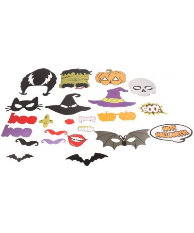 24pcs Happy Halloween Photo Booth Props Skull Witch Hat Pumpkin Bat Butterfly Fancy Party Decor Supply - CZ12KV1EUTV $6.29 Ph...