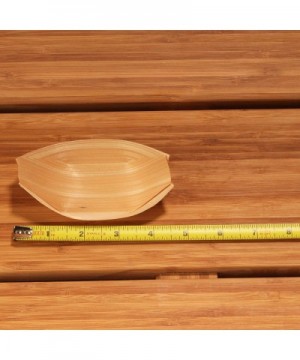 Disposable Wood Boat Plates/Dishes- 4.3" Long x 2.5" Wide x 1" High- 100 Pieces - 4.3" - C512I56BV19 $9.89 Tableware