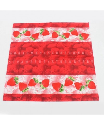 20pcs Strawberry Paper Napkins Festive and Party Color Printing Tissue Table Decoration 13" x 13 - Strawberry - CZ18EEI05M8 $...