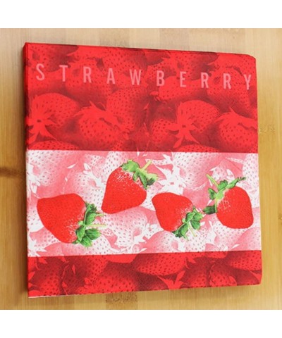 20pcs Strawberry Paper Napkins Festive and Party Color Printing Tissue Table Decoration 13" x 13 - Strawberry - CZ18EEI05M8 $...