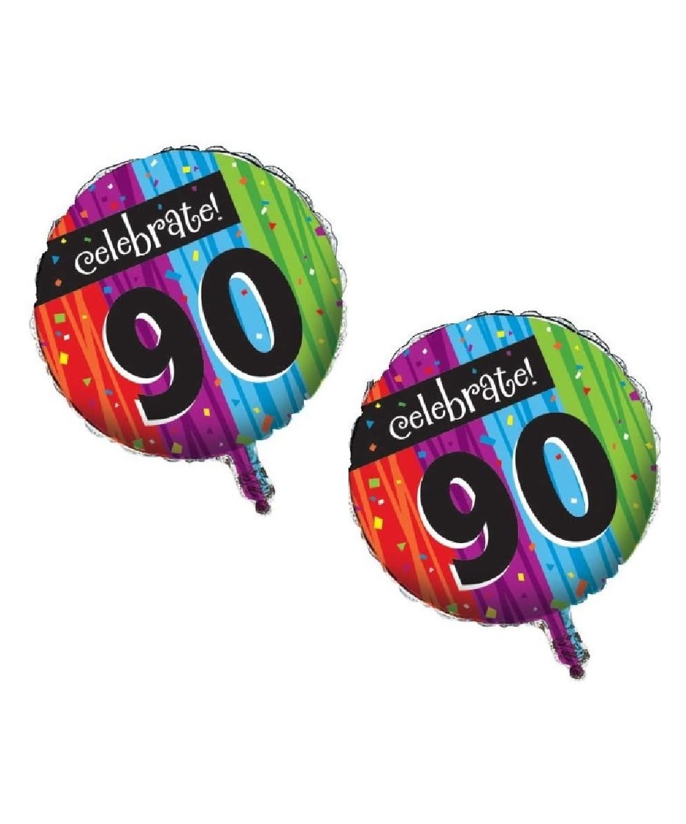 Creative Converting Party Decoration Round Metallic Balloon- Milestone Celebrations 90th (2 Count) - CZ17YLR3D6C $6.96 Balloons