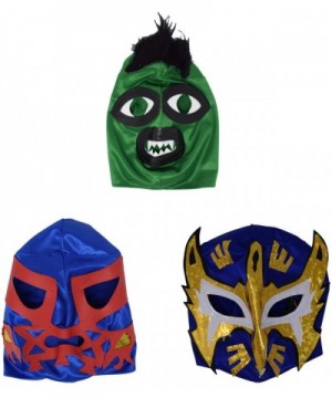 3 Luchador Mask Kids for Mexican Party - Mexican Wrestling Masks for Kids - CS19EM0GQ79 $17.26 Party Games & Activities