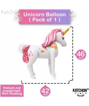 Cute Unicon Balloons Set - 1 Xtra Large Unicorn Balloon 46 Inch - 2 Unicorn Ballon 42 Inch - Pastel Rainbow Unicorn Party Sup...