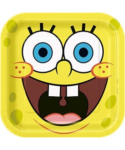 Spongebob SquarePants Birthday Serves 16 includes Lunch Plates- Napkins- Table Cover- Stickers - CW19087Q9LU $18.08 Party Packs