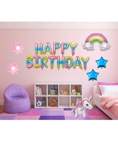 Unicorn Birthday Balloons - Unicorn Birthday Theme Party Decorations Supplies Banner for Baby Shower/Kids/Girls 35PCS - CI193...