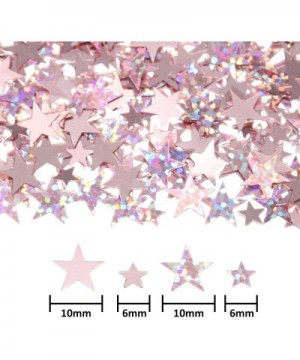 60 g Star Confetti Glitter Star Table Confetti Metallic Foil Stars for Party Wedding Festival Decorations(Glitter Rose Gold S...