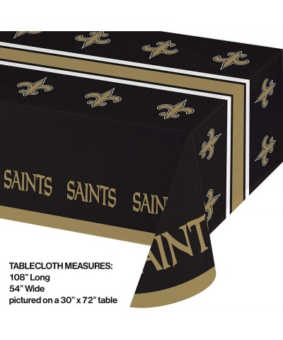 New Orleans Saints Plastic Tablecloths- 3 ct - C918NKIEMX6 $15.35 Tablecovers