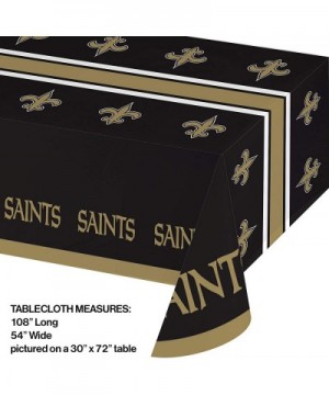 New Orleans Saints Plastic Tablecloths- 3 ct - C918NKIEMX6 $15.35 Tablecovers